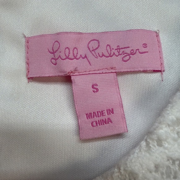 Lilly Pulitzer White Lace Shift Dress Tassel Hem Sleeveless Resort Women S - Picture 4 of 10